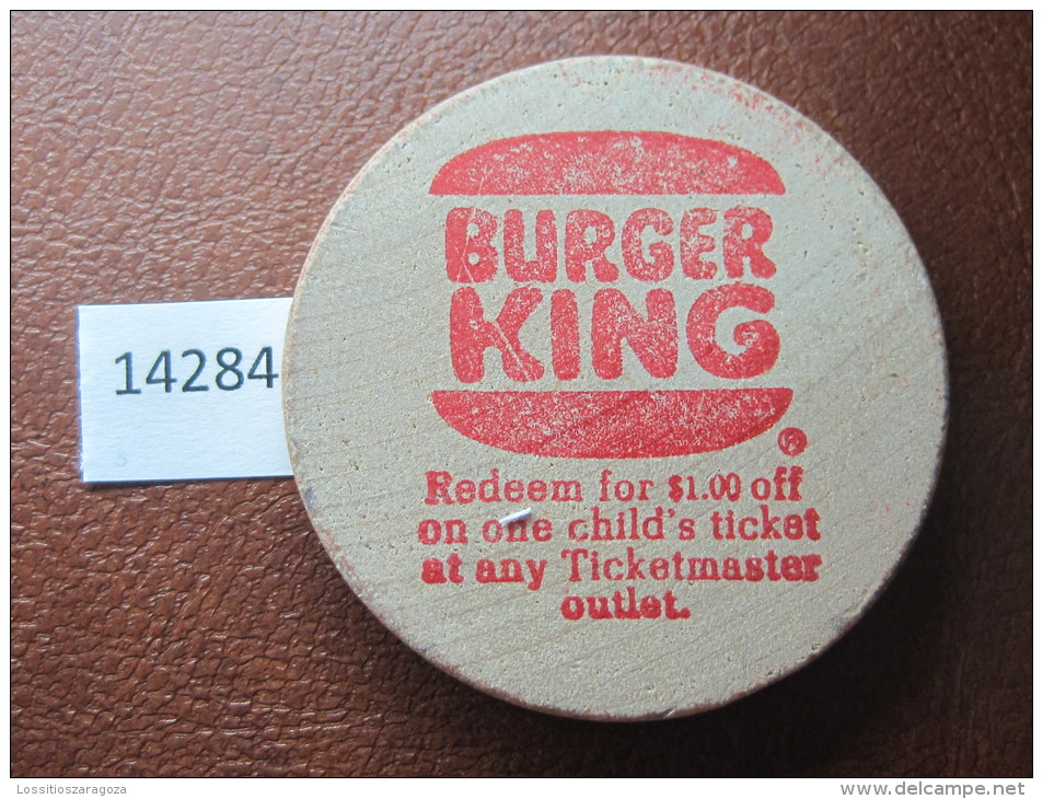 FICHA 1 DOLAR DESCUENTO BURGER KING, TOKEN, JETON , DOLLAR DISCOUNT BURGER KING - Monetary/Of Necessity