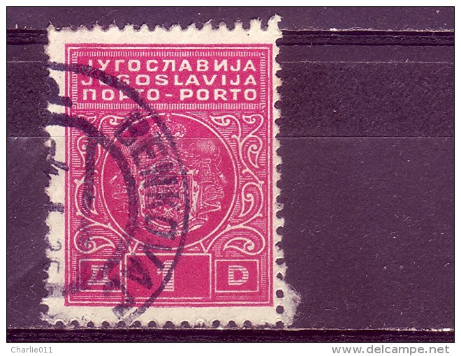 COAT OF ARMS-1 D-T II-PORTO-POSTMARK-BENKOVAC-CROATIA-YUGOSLAVIA-1931 - Impuestos