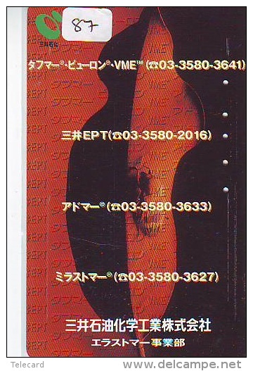 Télécarte JAPON * TELEFONKARTE JAPAN (87) INSECTE * Scarabée * BEETLE INSECT Phonecard * KEVER * - Autres & Non Classés