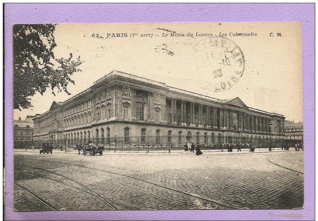 PARIS -  Musée Du Louvre - Les Colonnades - Oblitérée En 1925 - Louvre