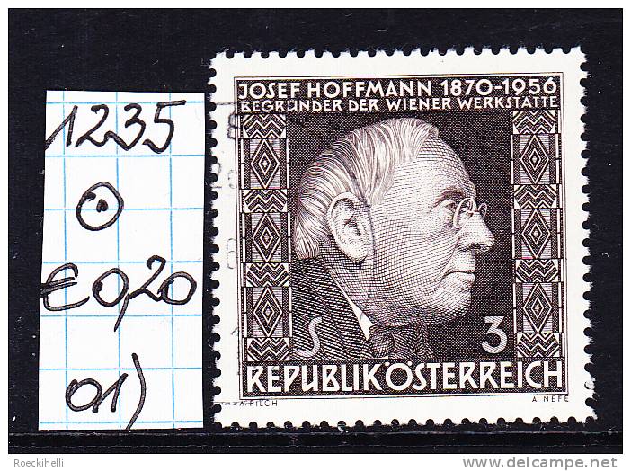 6.5.1966 -  SM  "10. Todestag V. Dr. H.c. Josef Hoffmann"  O  Gestempelt  - Siehe Scan (1235o 01-21) - Gebruikt