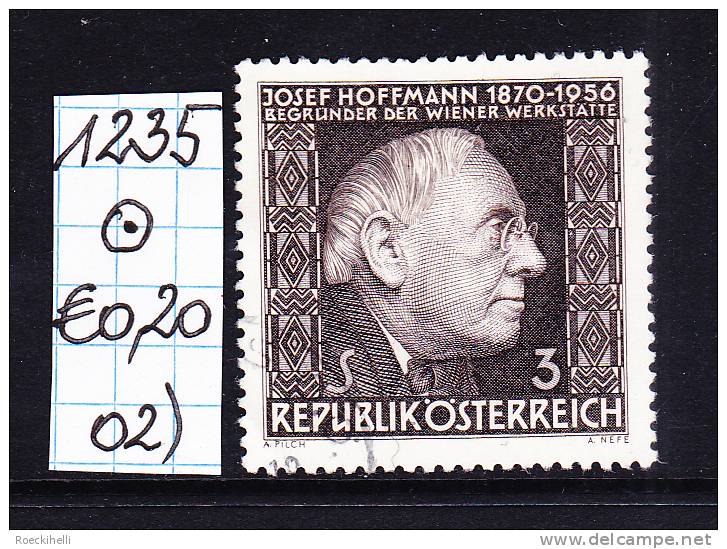 6.5.1966 -  SM  "10. Todestag V. Dr. H.c. Josef Hoffmann"  O  Gestempelt  - Siehe Scan (1235o 01-21) - Gebruikt