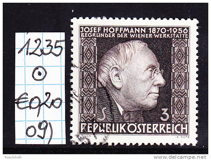 6.5.1966 -  SM  "10. Todestag v. Dr. h.c. Josef Hoffmann"  o  gestempelt  - siehe Scan (1235o 01-21)