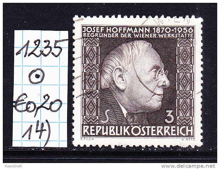 6.5.1966 -  SM  "10. Todestag v. Dr. h.c. Josef Hoffmann"  o  gestempelt  - siehe Scan (1235o 01-21)