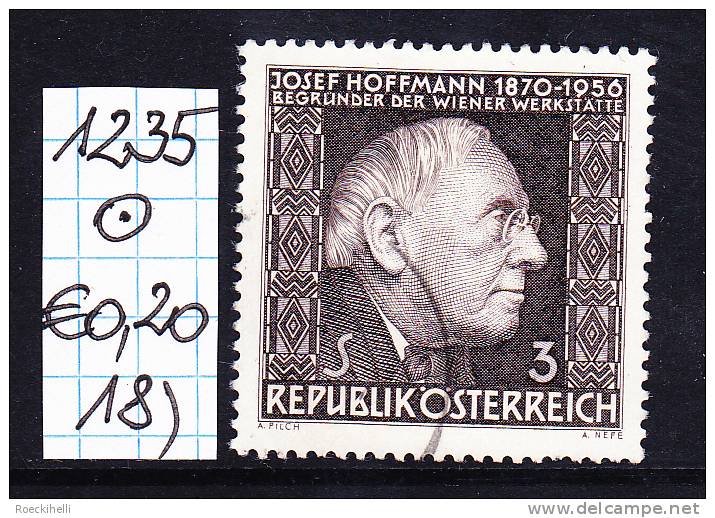 6.5.1966 -  SM  "10. Todestag v. Dr. h.c. Josef Hoffmann"  o  gestempelt  - siehe Scan (1235o 01-21)