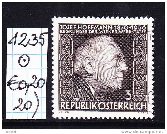 6.5.1966 -  SM  "10. Todestag v. Dr. h.c. Josef Hoffmann"  o  gestempelt  - siehe Scan (1235o 01-21)