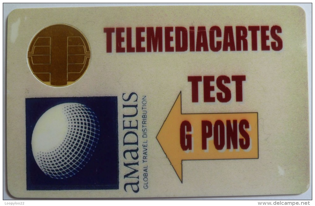 FRANCE - Telemediacartes Test Card - G Pons - 3 Pieces Made - VERY RARE - Fehldrucke