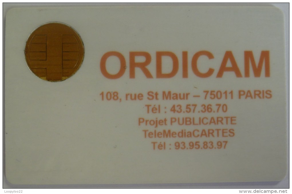 FRANCE - Telemediacartes S.A - Ordicam - Test / Demo Smart Card - Bull - Interner Gebrauch