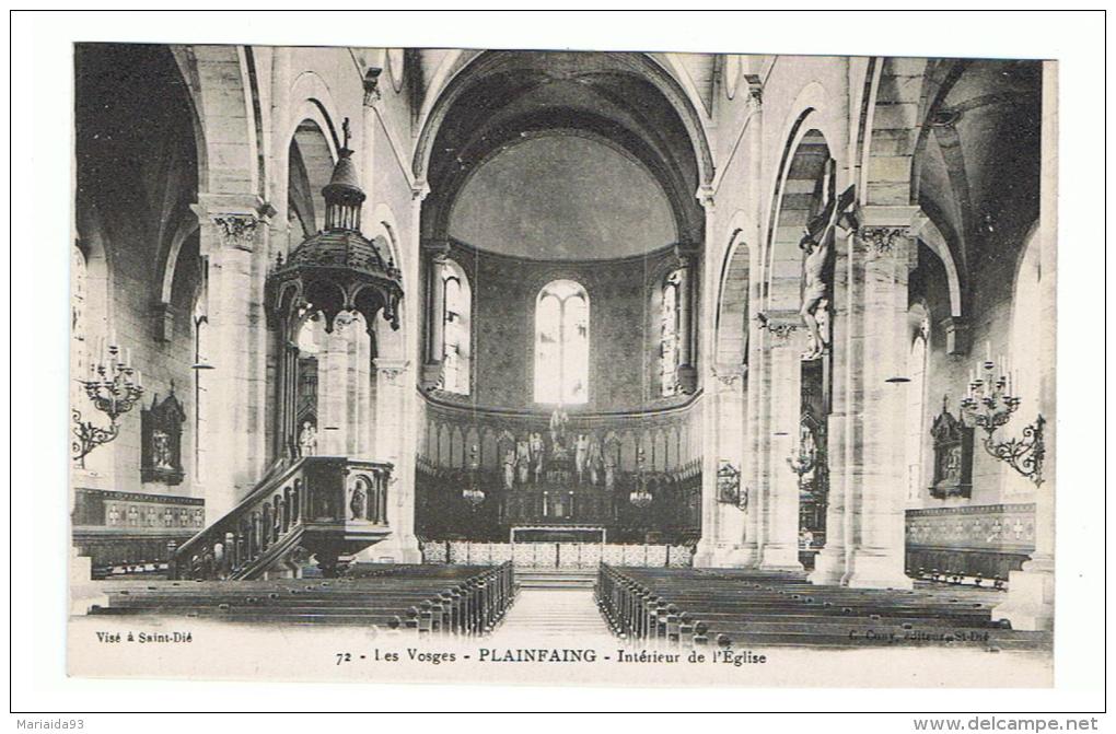 PLAINFAING - VOSGES - INTERIEUR DE L'EGLISE - Plainfaing