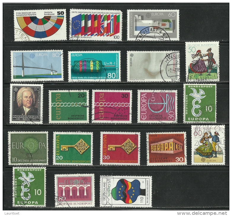 Deutschland Kleines Los EUROPA CEPT Stamps O - Collections