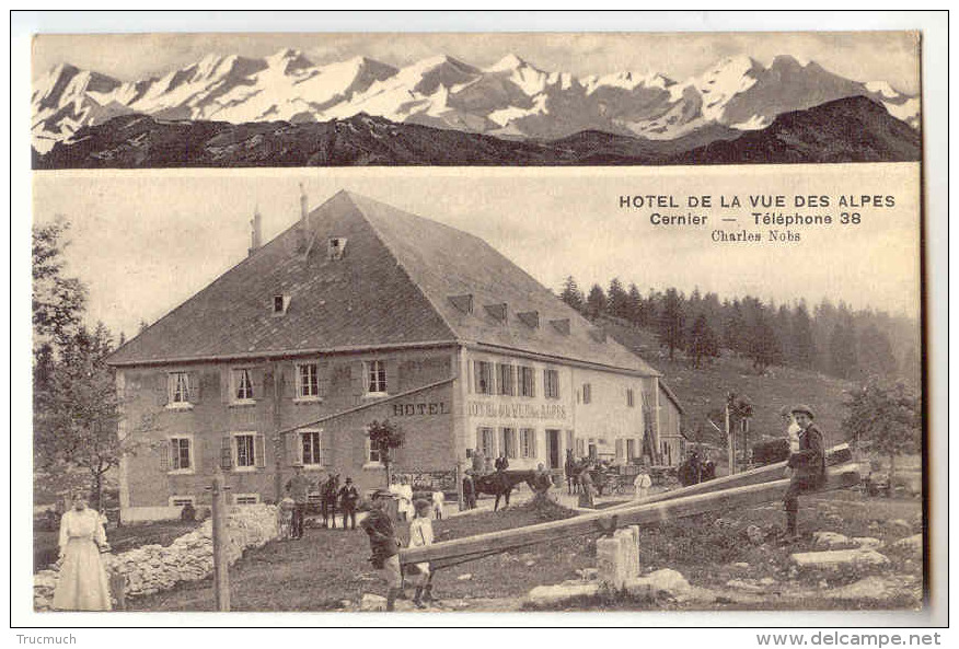 D12038 - CERNIER - Hôtel De La Vue Des Alpes - Cernier
