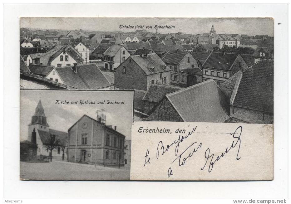 CPA Allemagne : ERBENHEIM   1919     VOIR  DESCRIPTIF  §§§§ - Wiesbaden