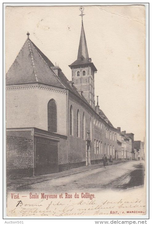 18787g ECOLE MOYENNE - Rue Du COLLEGE - Visé - 1902 - Wezet