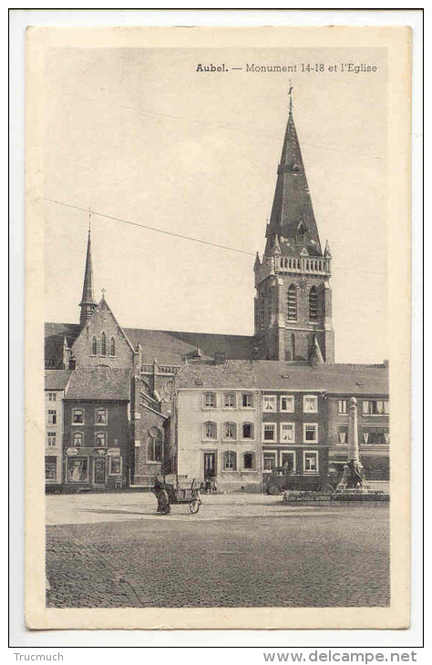 34  -  AUBEL - Monument 14-18 Et L' Eglise - Aubel