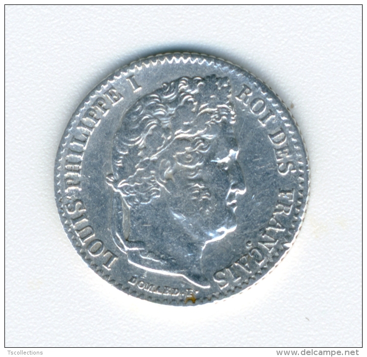 1/4 FRANC - Louis Philippe 1838 A - 1/4 Franc