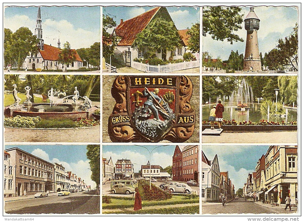 AK 11 HEIDE GRUSS AUS Mehrbildkarte 8 Bilder Mit Wappen -2. 4. 62 - 24 (24b) HEIDE (HOLST) G - Heide