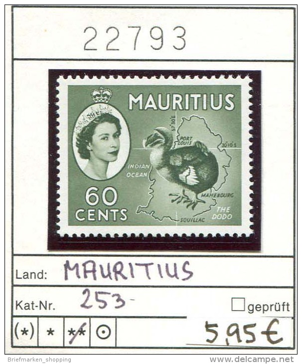 Mauritius - Michel 253 - ** Mnh Neuf Postfris - Mauricio (...-1967)