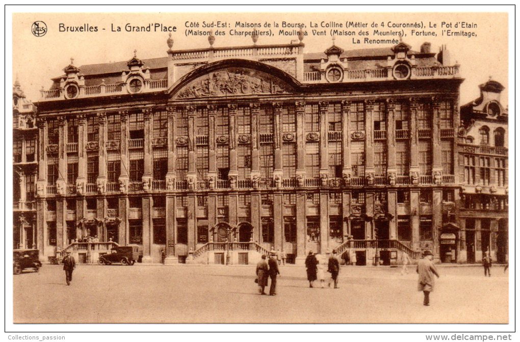 CP, BELGIQUE, BRUXELLES, La Grand'Place, Vierge - Squares