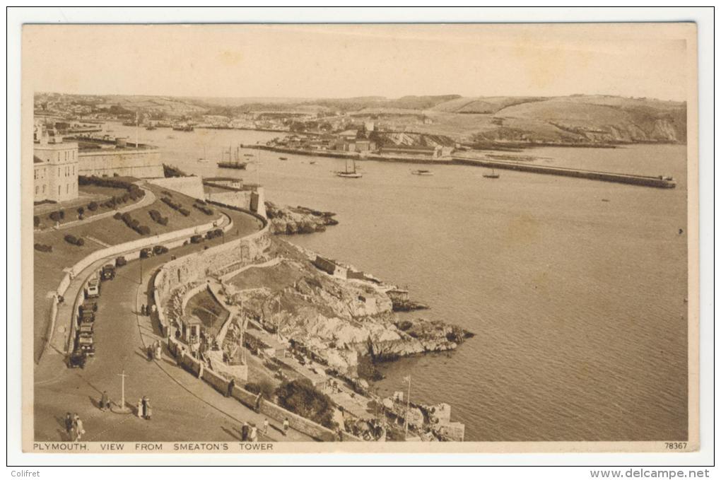 Devon           Plymouth          View From Smeaton's Tower - Plymouth