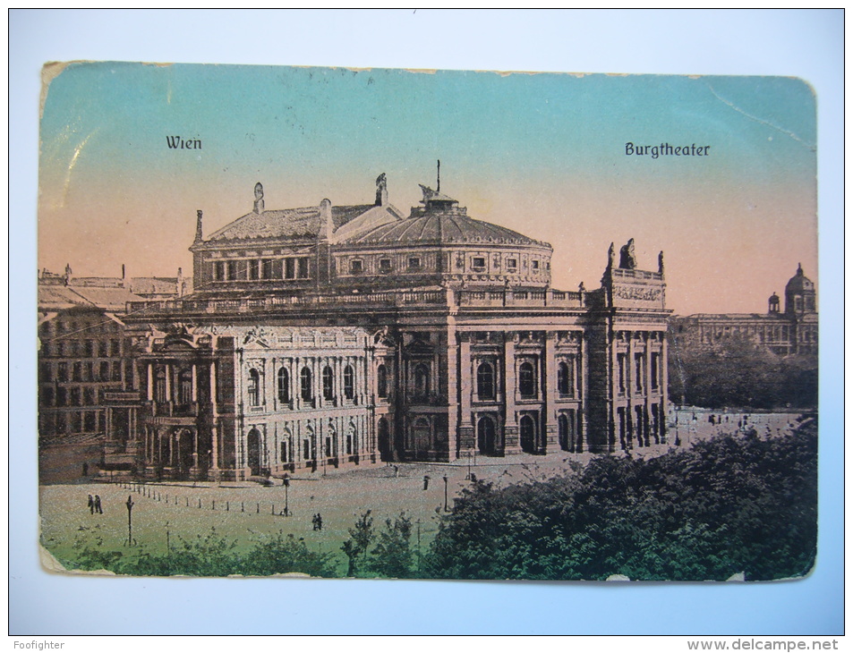 Austria WIEN Burgtheatr Vienna Theatre 1909 Used Stamp - Vienna Center