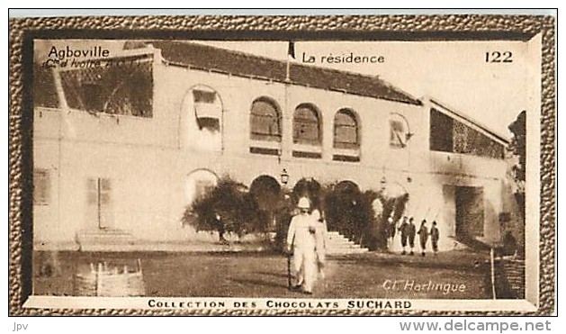 CHOCOLAT SUCHARD : IMAGE N° 122 . AGBOVILLE . LA RESIDENCE . CÔTE D'IVOIRE. A.O.F. - Suchard