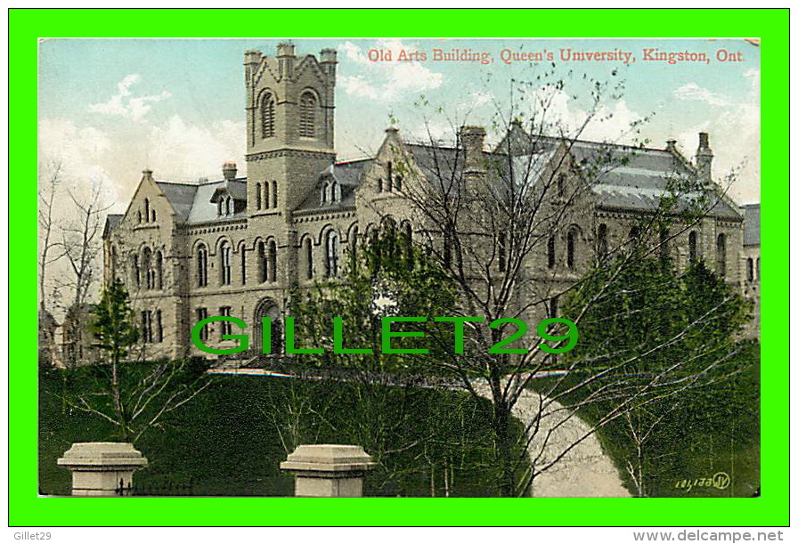 KINGSTON, ONTARIO - OLD ARTS BUILDING, QUEENS UNIVERSITY - UNDIVIDED BACK - THE VALENTINE & SONS PUB, CO - - Kingston