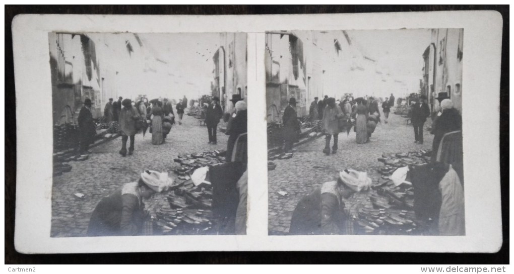PHOTOGRAPHIE STEREO : SAULIEU MARCHE AUX SABOTS 26 SEPTEMBRE 1904 COTE-D´OR 21 - Other & Unclassified