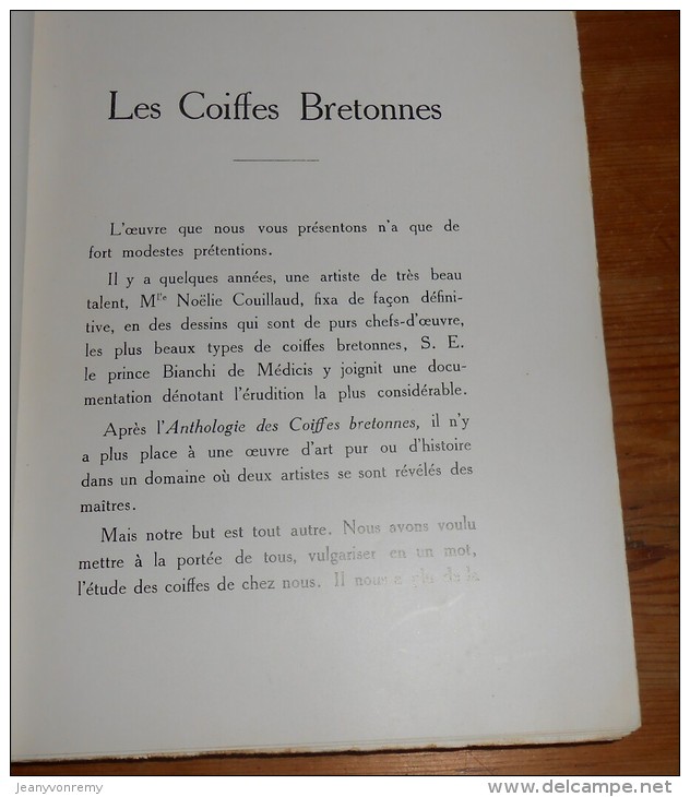 Les Coiffes Bretonnes. Par Maurice Bigot. 1928. - Bretagne