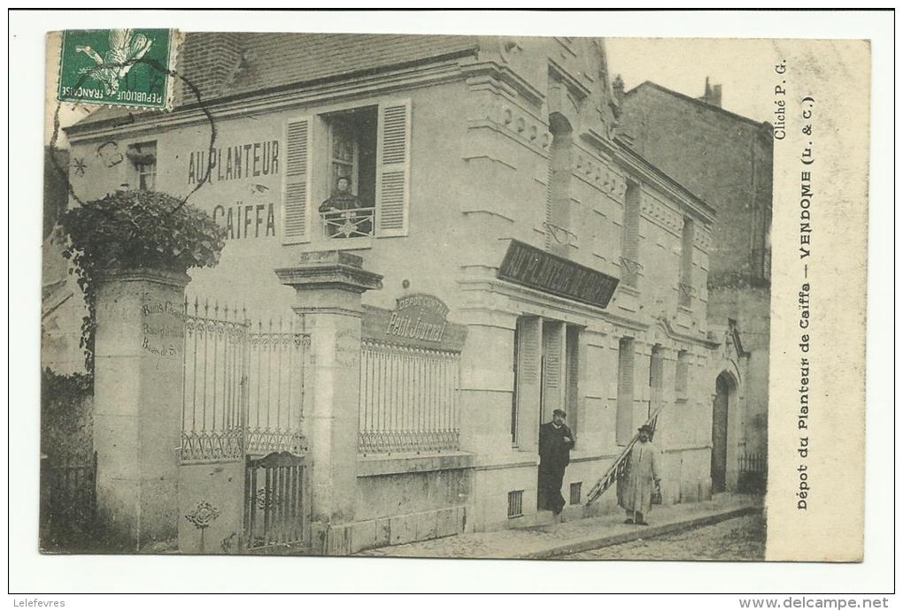 Rare , Cpa  VENDOME , Dépot Du Planteur De Caiffa   , Animé  -  1909 - Vendome