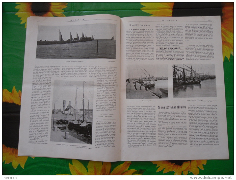PRO FAMILIA 1904 PIO X ROMA LE PARANZE DELL'ADRIATICO FIGLIA DI JORIO ATTORI - Society, Politics & Economy