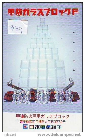 Télécarte JAPON Pompiers Feuerwehr (349) PHONECARD JAPAN * Fire Brigade  Brandweer Brigada De Fuego Vigili Del Fuoco - Pompiers