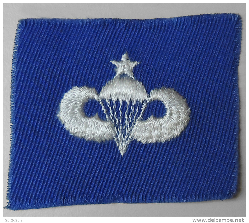 USA - Authentique Patch Senior Parachutist Badge / Royal Blue - Années 50/60 - Ecussons Tissu