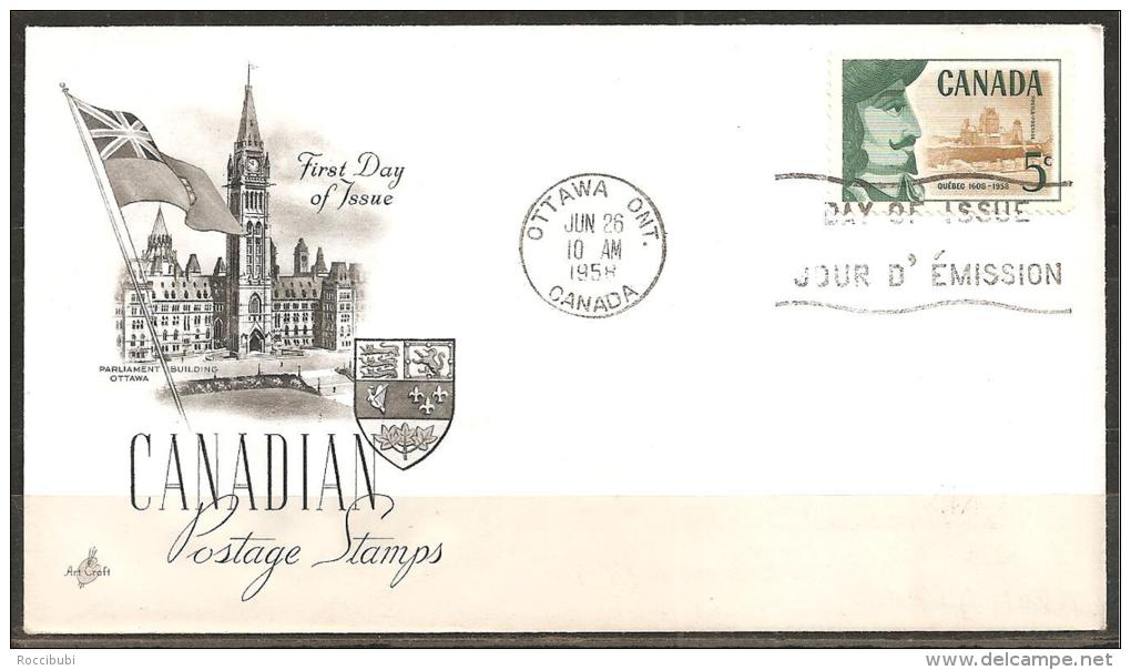 KANADA 1958 - FDC - 1952-1960