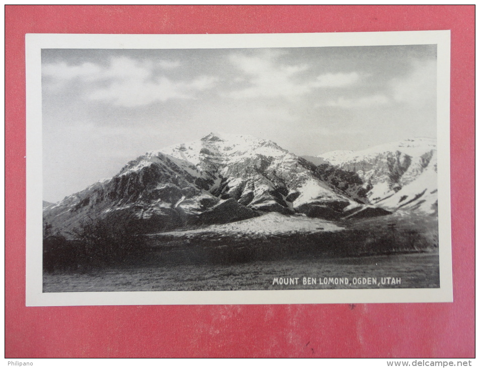 Ogden,UT--Mount Ben Lomond--not Mailed--PJ247 - Andere & Zonder Classificatie