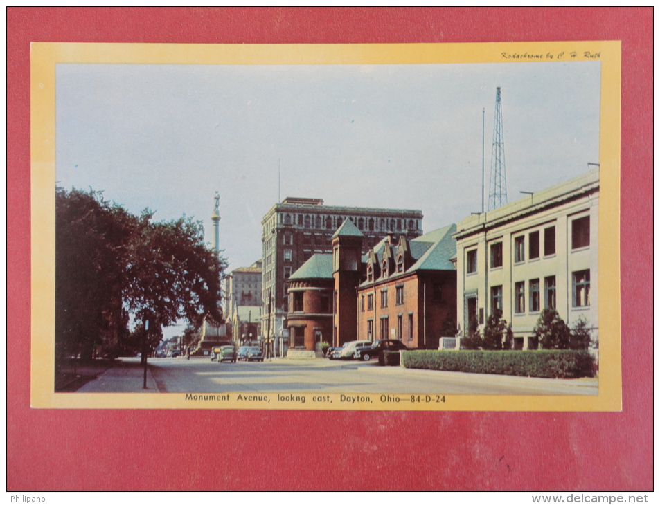 Dayton,OH--Monument Avenue--not Mailed--PJ247 - Andere & Zonder Classificatie