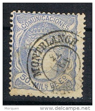 Sello 50 Mils Alegoria 1870, Fechador MONTBLANCH (Tarragona), Num 107 º - Used Stamps