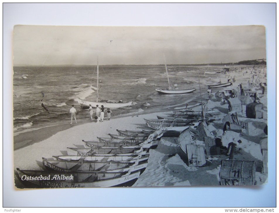 Ostseebad Ahlbeck Am Strand On The Beach 1950s Used - Usedom