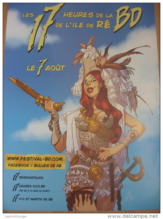 Affiche CRISSE Festival BD Ile De Ré 2013 (Atalante..) - Affiches & Posters