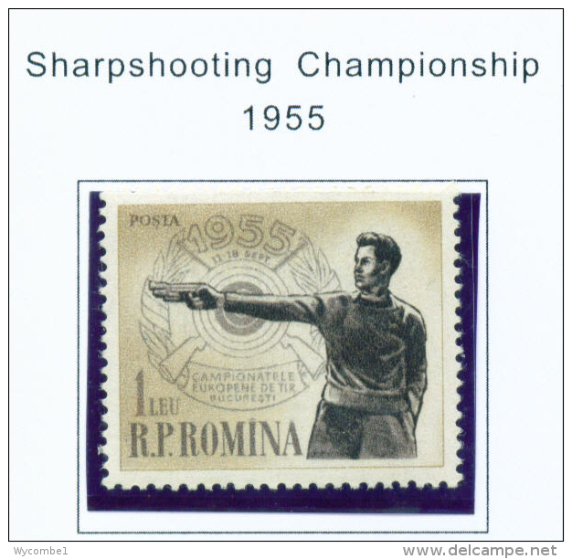 ROMANIA - 1955 Sharpshooting Unmounted Mint - Neufs