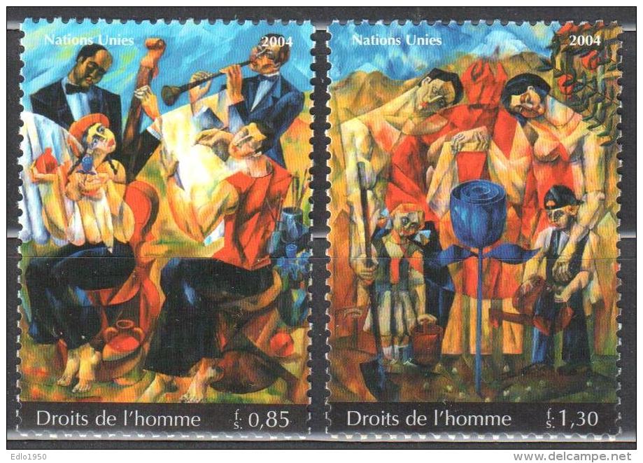 UN Geneva 2004 Art Painting Gemalde  Michel 505-506 MNH (**). - Unused Stamps