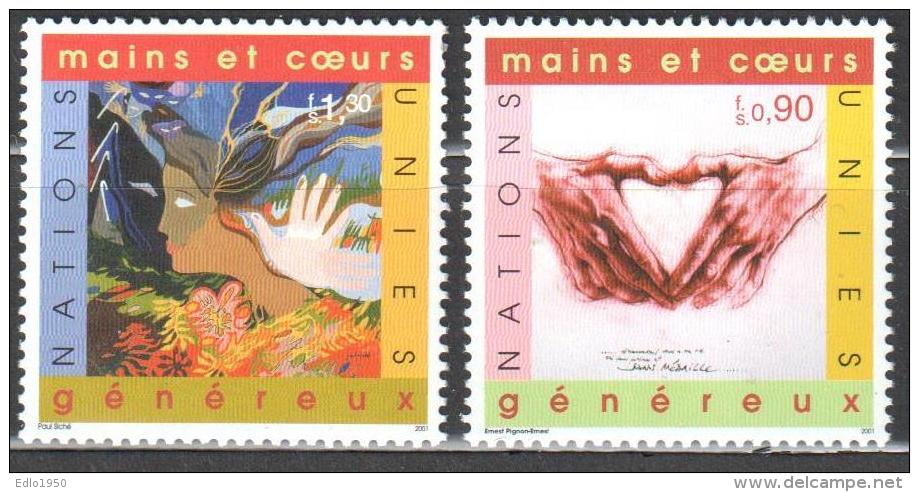 UN Geneva 2001 Art Painting Gemalde   Michel 413-414 MNH (**). - Neufs