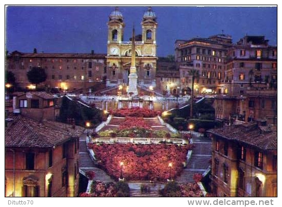 Roma - Trinità Dei Monti - 85-258 - Formato Grande Viaggiata - Panoramische Zichten, Meerdere Zichten