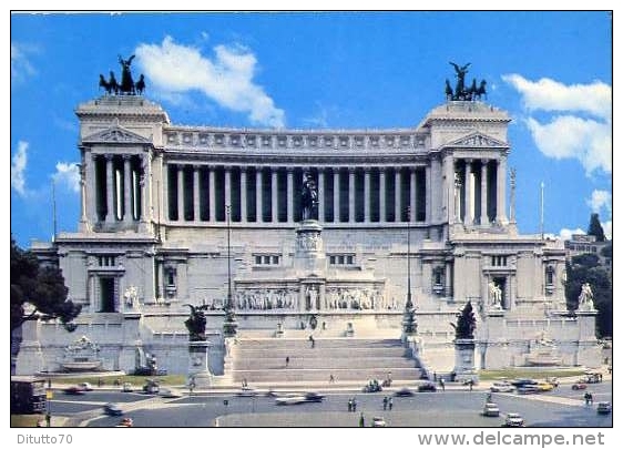 Roma - Piazza Venezia E Altare Della Patria - 1897 - Formato Grande Viaggiata - Altare Della Patria