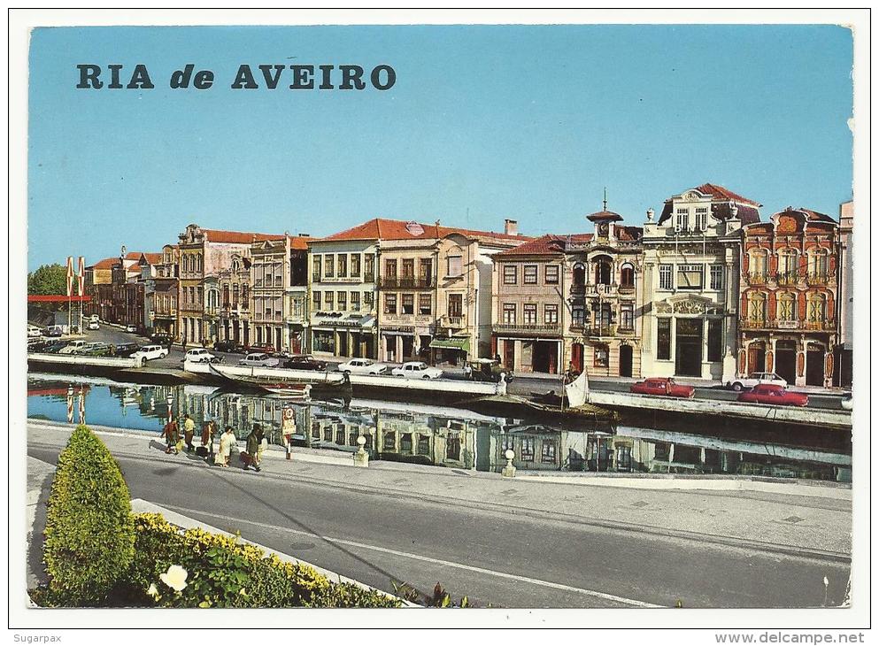 RIA De AVEIRO 1973 - VISTA PARCIAL DA CIDADE - PORTUGAL - Ed. GOTICA N.º 111/376 - 2 SCANS - Aveiro