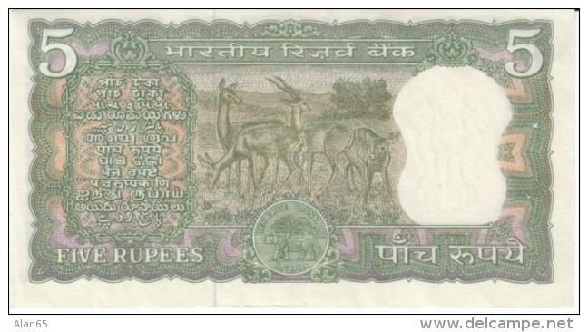 India #56 5 Rupee C1970 Banknote Currency - Inde