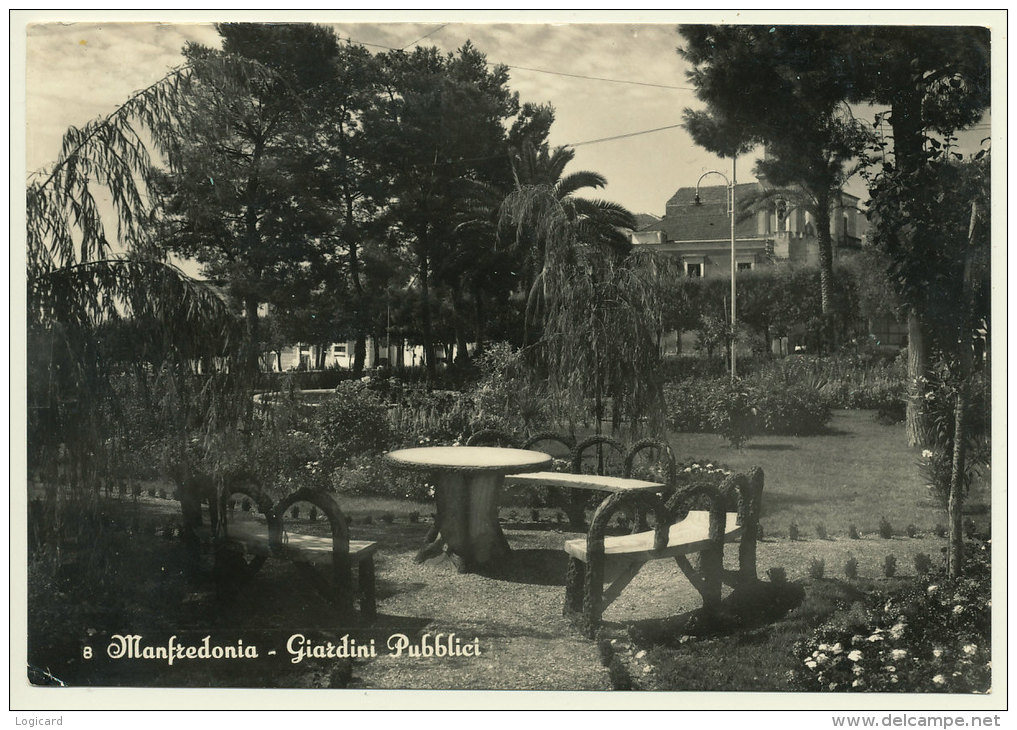 MANFREDONIA (FOGGIA) GIARDINI PUBBLICI 1957 - Manfredonia