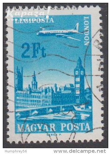 1966 - MAGYARORSZAG (HUNGARY) - Michel 2286A [Ilyushin Il-18 & London] - Usado