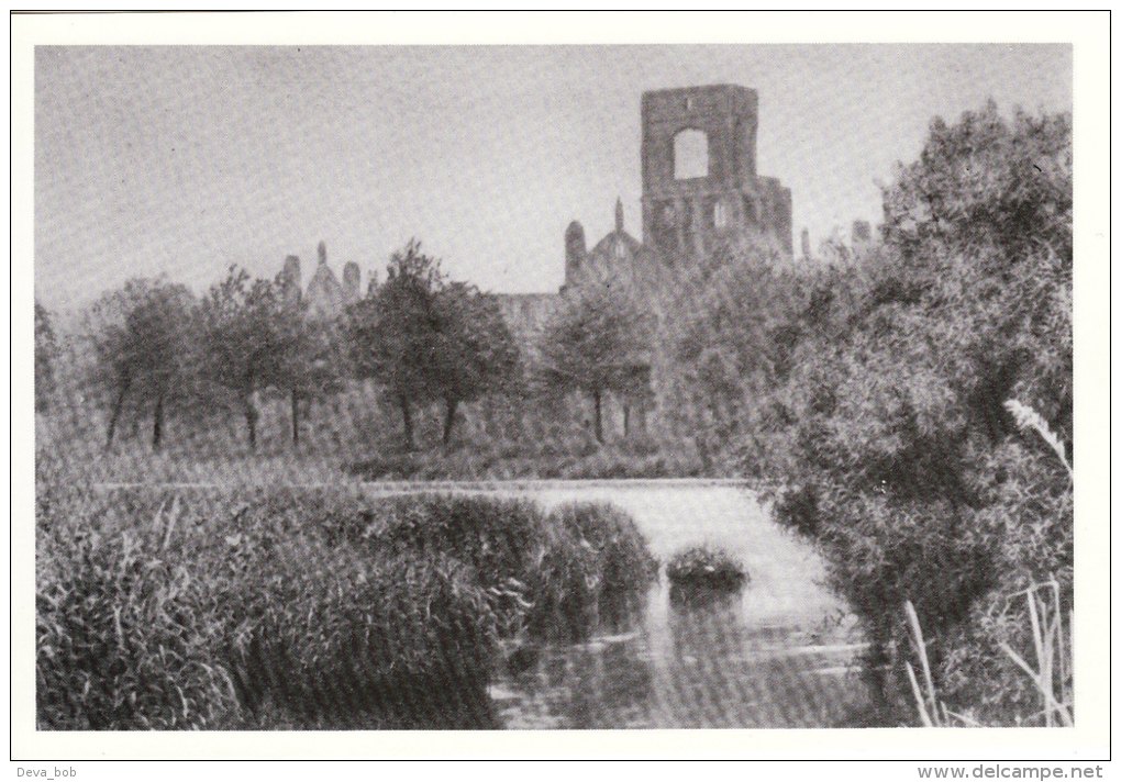 Postcard LEEDS Kirkstall Abbey 1936 River Aire Yorkshire Repro - Leeds