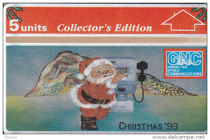 Gibraltar, GIB-33, Christmas 1993 Collectors Ed., Mint, 2 Scans. - Gibilterra
