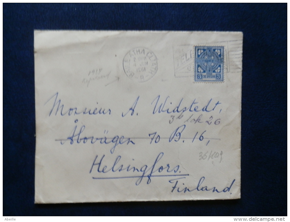 36/109    LETTRE POUR  LA FINLANDE - Lettres & Documents